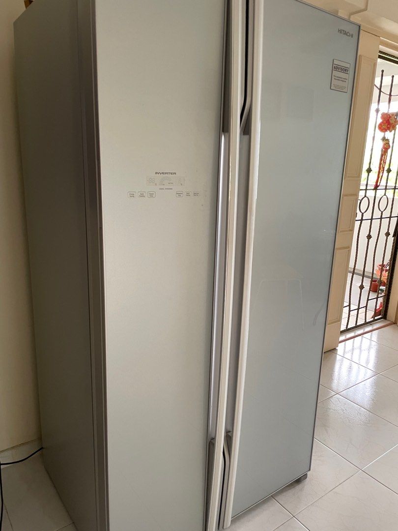 Hitachi RS705P2MS Side by Side Fridge, TV & Home Appliances, Kitchen