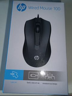 HP wired mouse 100