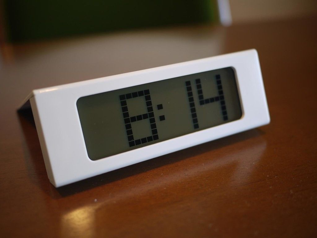 IKEA Digital Clock VIKIS w/Alarm & w/Blue Backlight, Furniture & Home
