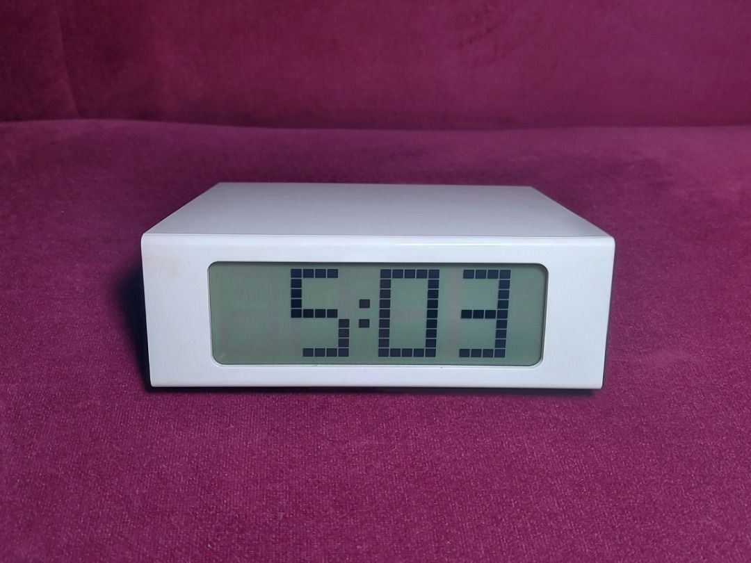 IKEA Digital Clock VIKIS w/Alarm & w/Blue Backlight, Furniture & Home