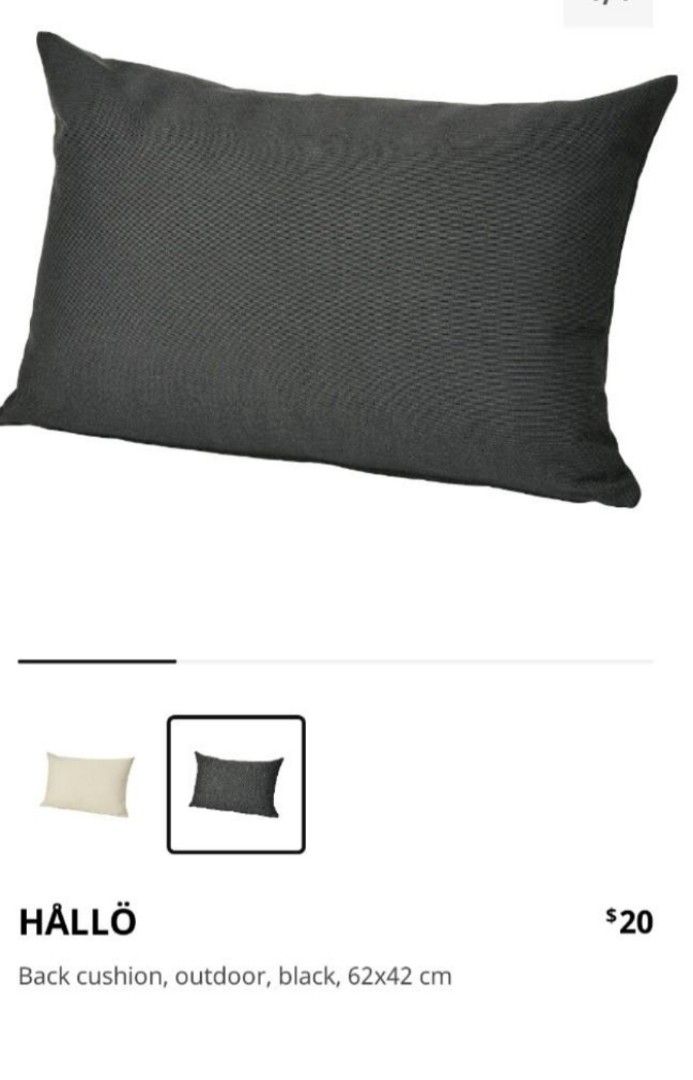 Ikea hallo back cushion new arrivals