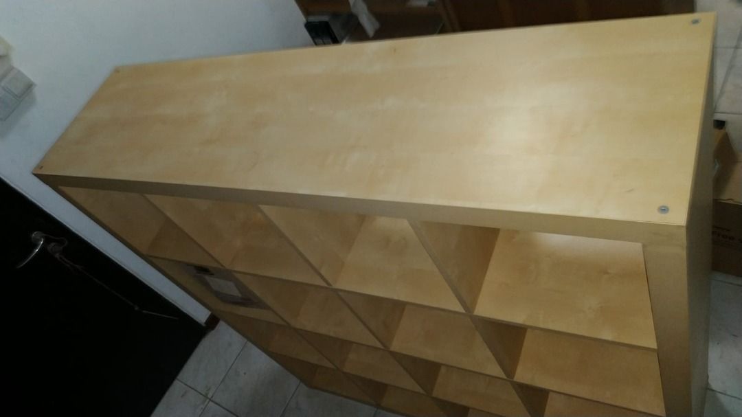 Ikea KALLAX shelves / room divider. 16 cubes (4 by 4)., Furniture