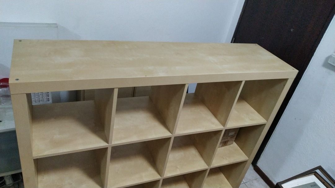 Ikea KALLAX shelves / room divider. 16 cubes (4 by 4)., Furniture