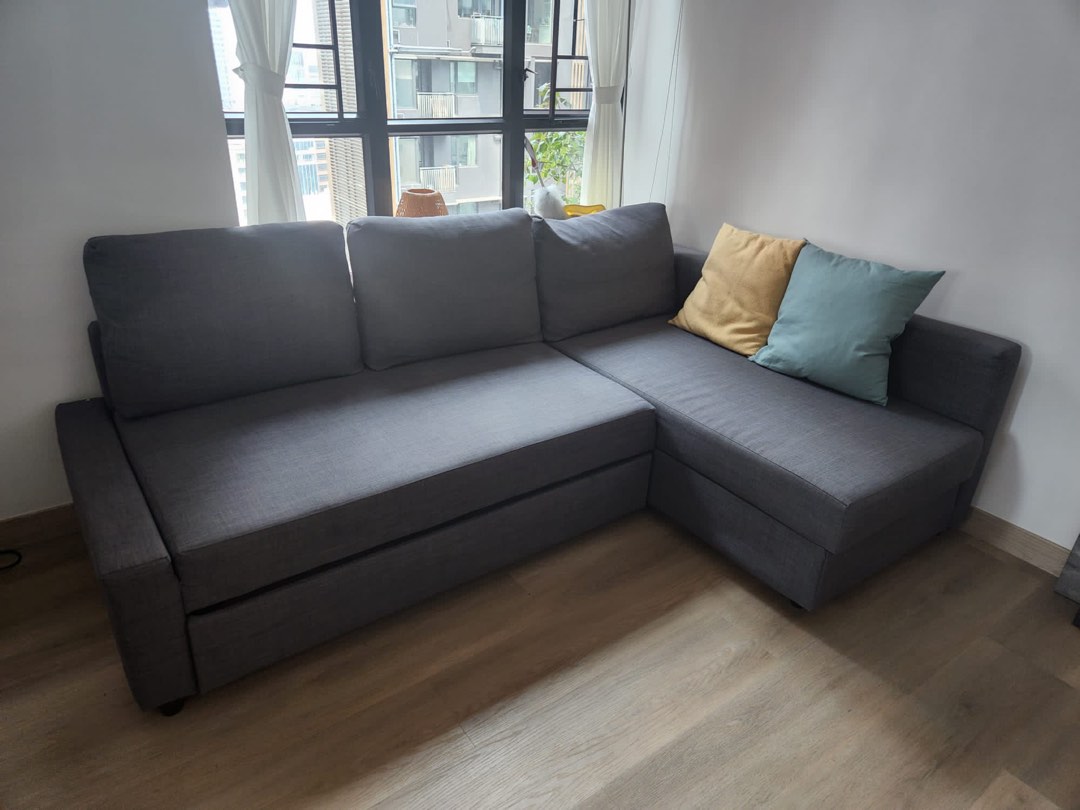 IKEA L shape sofa, 傢俬＆家居, 傢俬, 梳化 Carousell