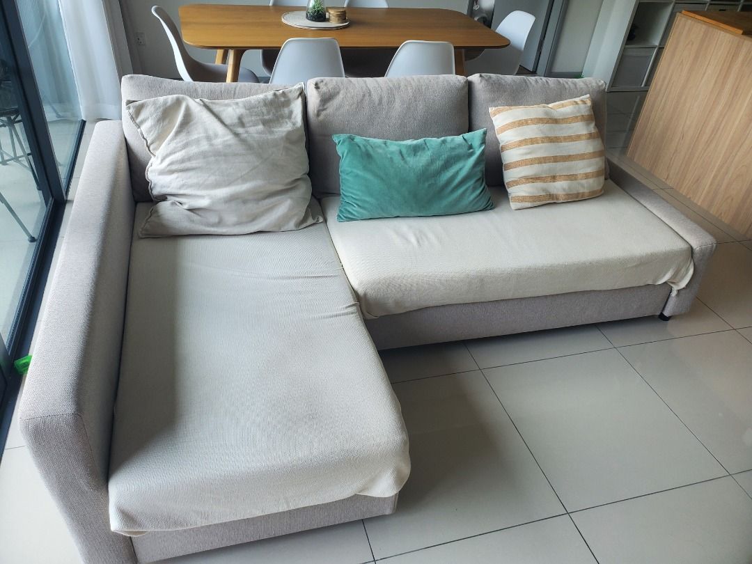 Ikea LShape Sofa Bed, Furniture & Home Living, Furniture, Sofas on