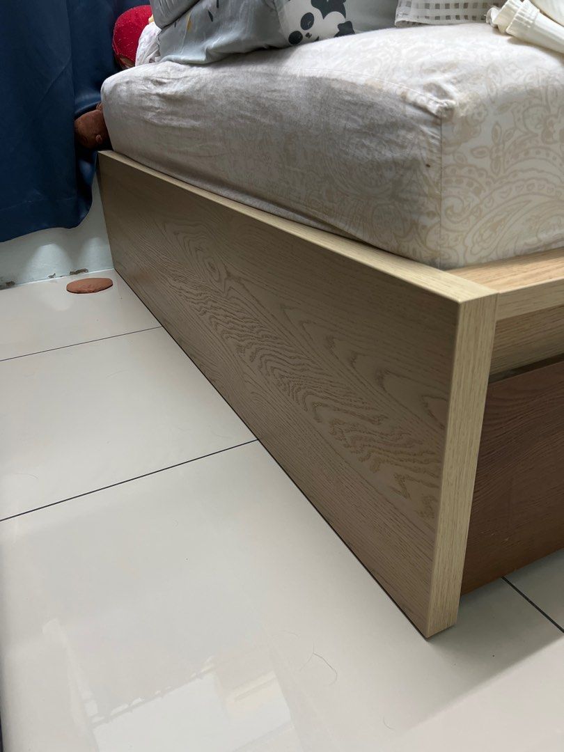 IKEA Used Bedframe (Queen), Furniture & Home Living, Furniture, Bed