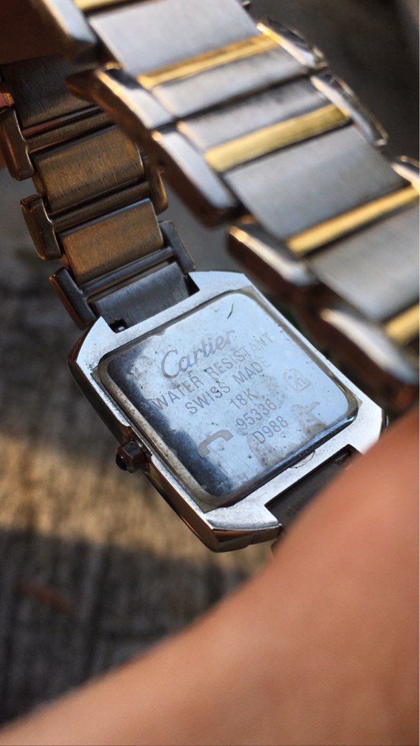 Cartier watch hotsell 18k 95336 d988