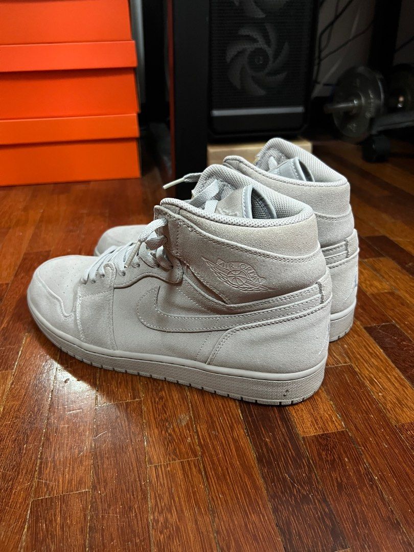 Jordan 1 retro high grey suede cheap