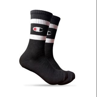 Kaos kaki hitam skate sport kaos kaki olahraga running casual socks CH BP