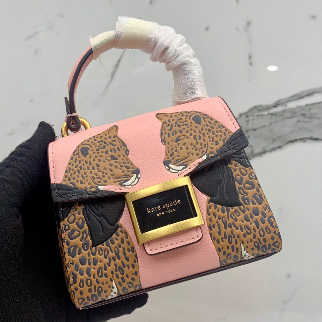 KATE SPADE PINK LEOPARD 2WAY SHOULDER BAG 237009724 Women s Fashion Bags Wallets Shoulder Bags on Carousell