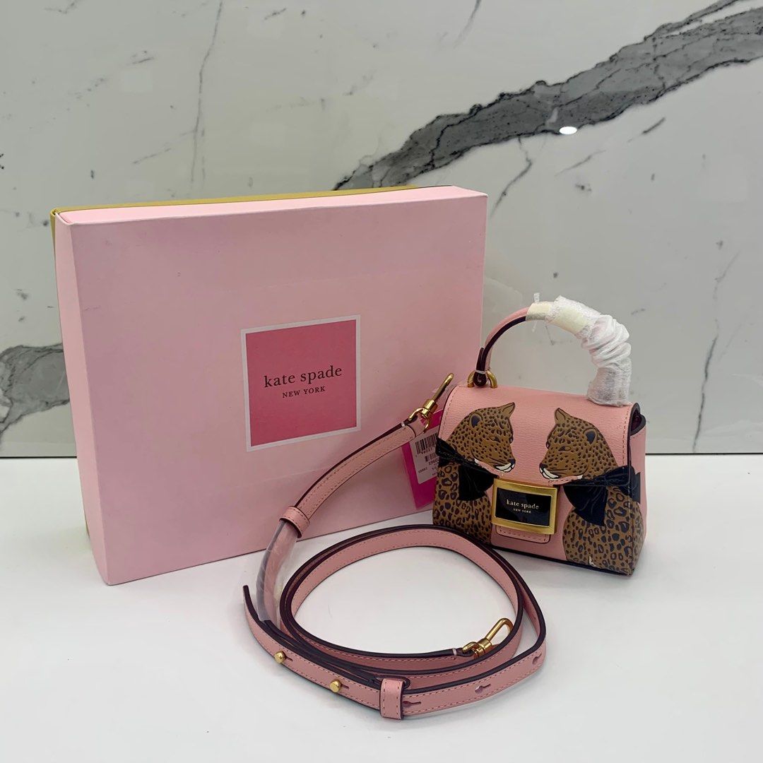 KATE SPADE PINK LEOPARD 2WAY SHOULDER BAG 237009724 Women s Fashion Bags Wallets Shoulder Bags on Carousell