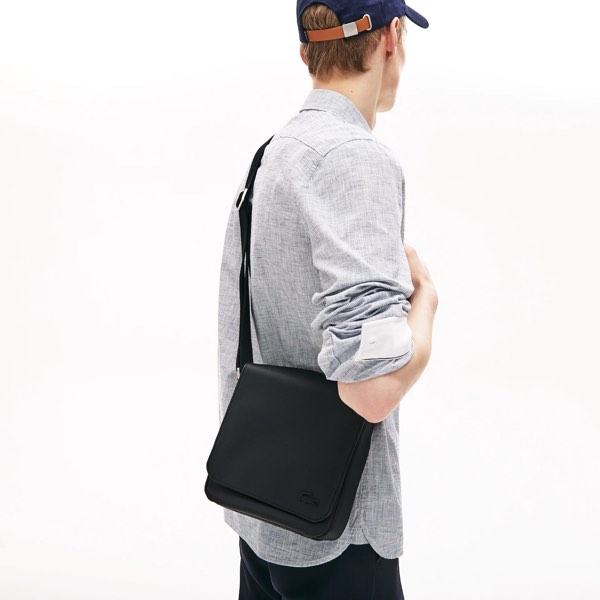 LACOSTE Men s Classic Petit Piqu Flap Bag Men s Fashion Bags
