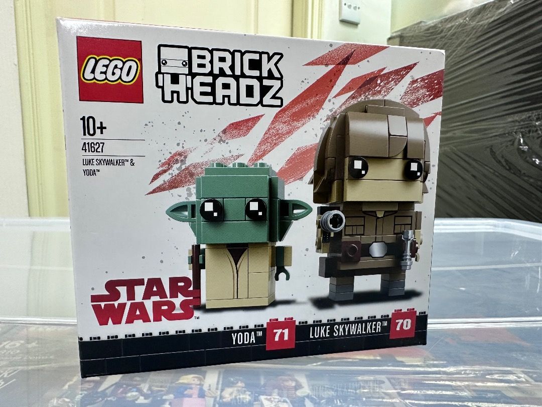 全新LEGO 41627 Luke Skywalker & Yoda, Brick Headz, 興趣及遊戲
