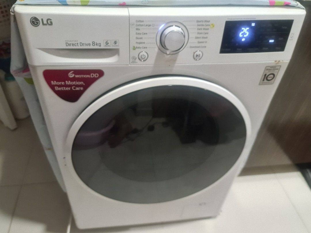 LG Front load washing machine Inverter Direct Drive 8 kg, TV & Home ...