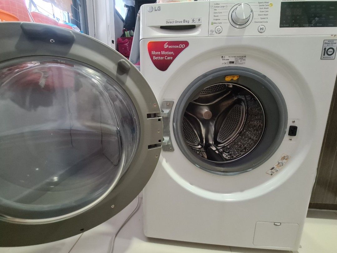 LG Front load washing machine Inverter Direct Drive 8 kg, TV & Home ...
