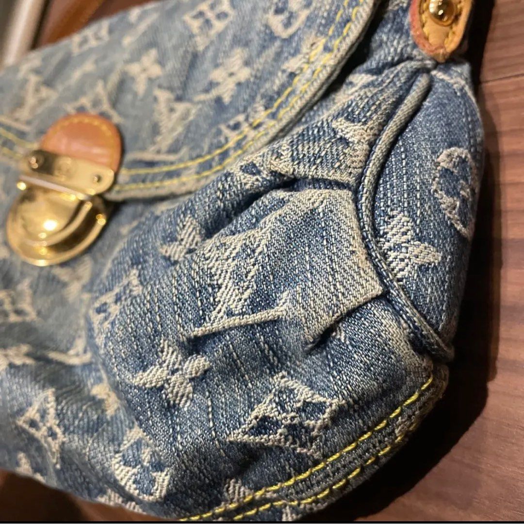 Replica Louis Vuitton Vintage Denim Backpack 