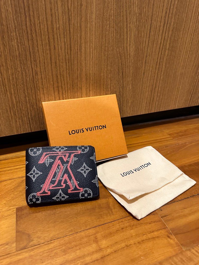 Louis Vuitton Multiple Wallet Monogram Upside Down Ink Navy