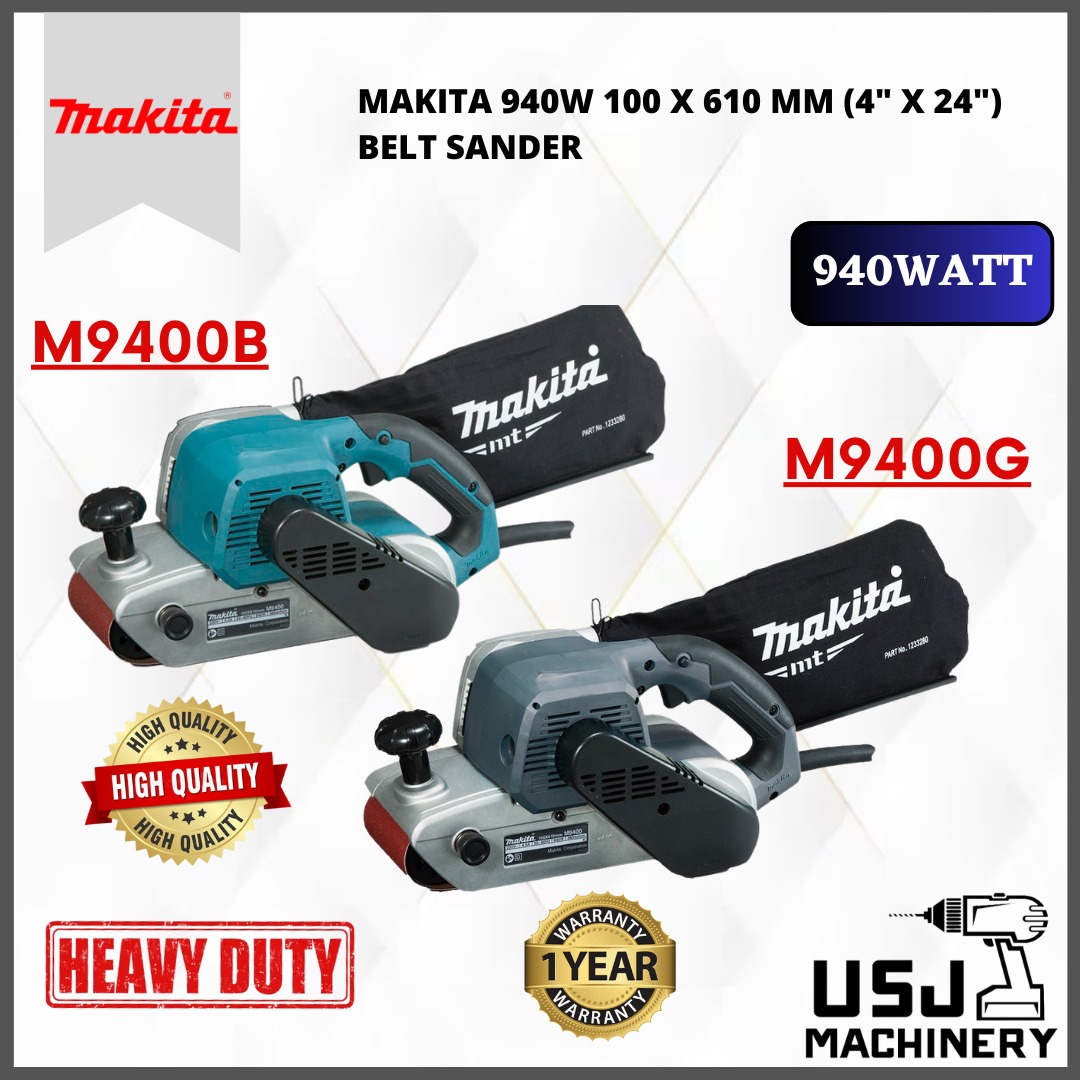 Makita 940w 100 x on sale 610mm belt sander m9400g