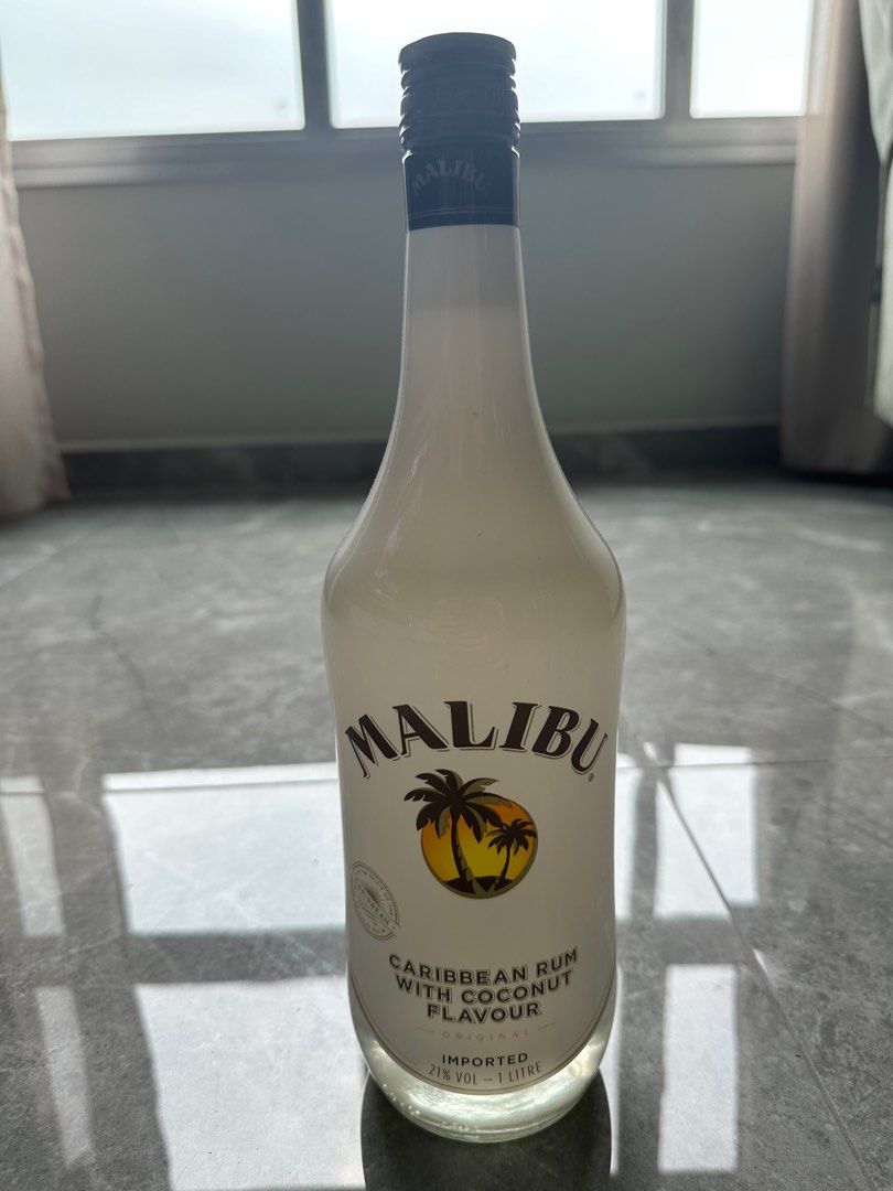 Malibu 1 litre bottle, Food & Drinks, Alcoholic Beverages on Carousell