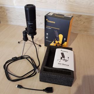 Maono Portable USB Microphone AU-PM461TR with Tripod for Laptop and Smartphone