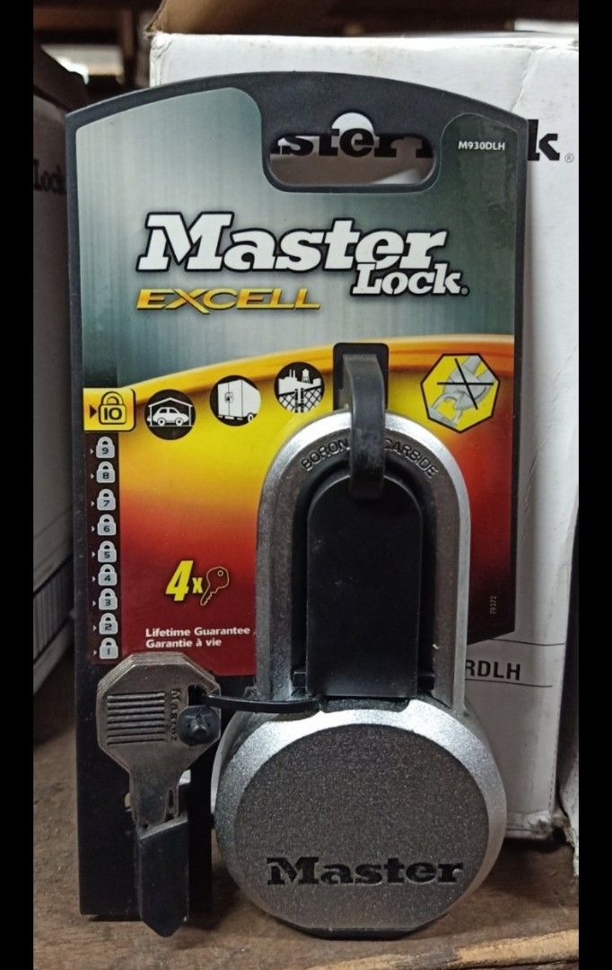 MASTER LOCK EXCELL SERIES MODEL. M930LH LONG SHACKLE ( 64mm