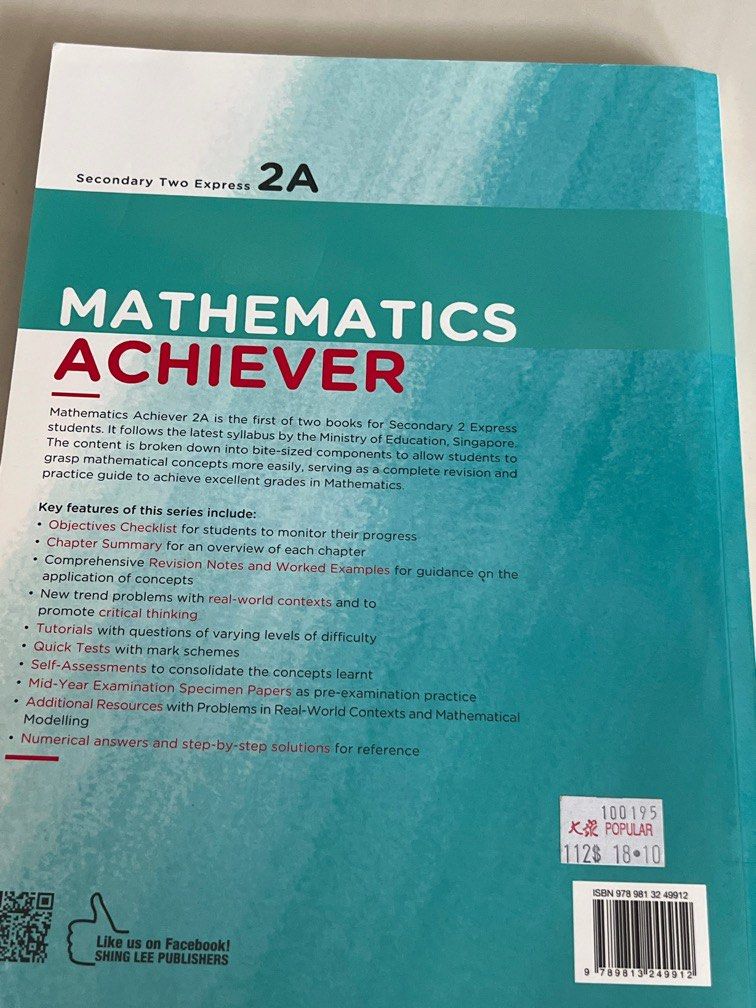 Mathematics achiever sec 2A express, Hobbies & Toys, Books & Magazines ...