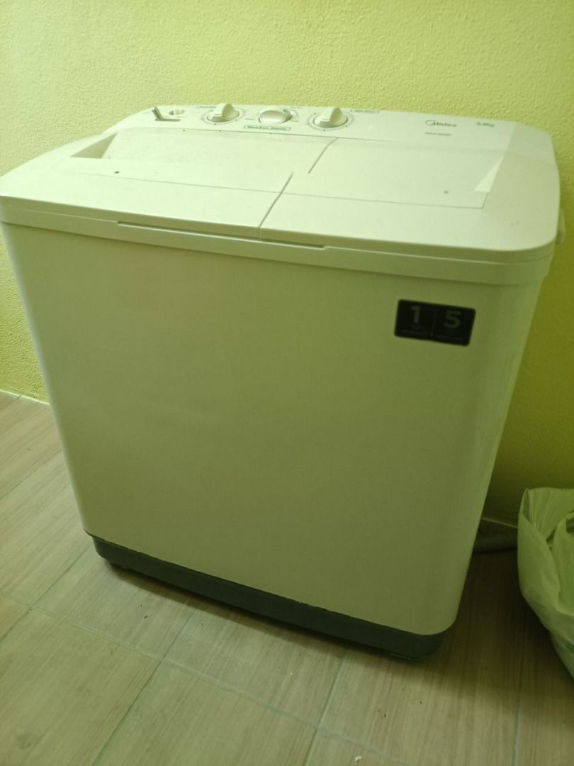 Midea Semi Auto Washing Machine (9KG), TV & Home Appliances, Washing