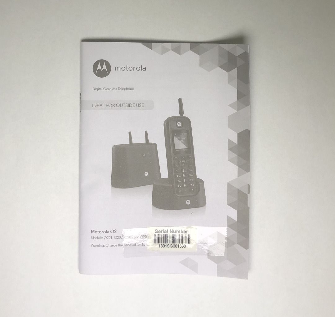 Motorola Long Range Cordless Phone O201, TV & Home Appliances, Other