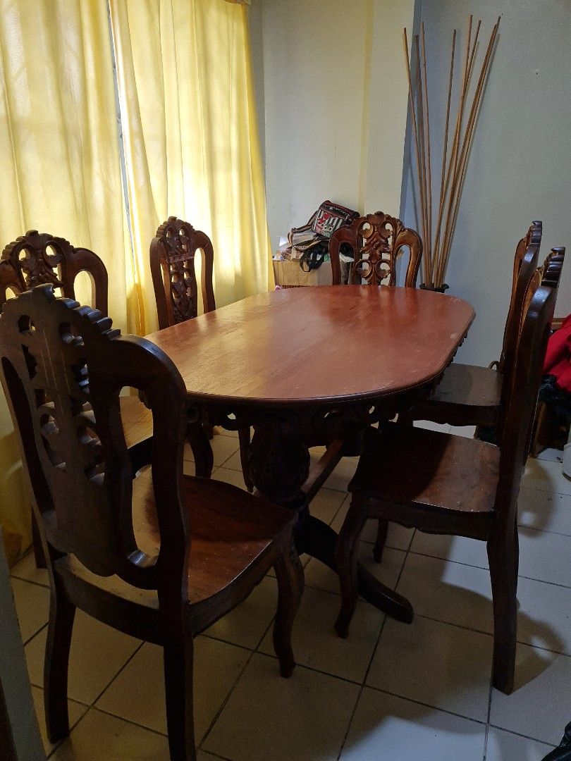 Narra Dining table, Furniture & Home Living, Furniture, Tables & Sets on Carousell