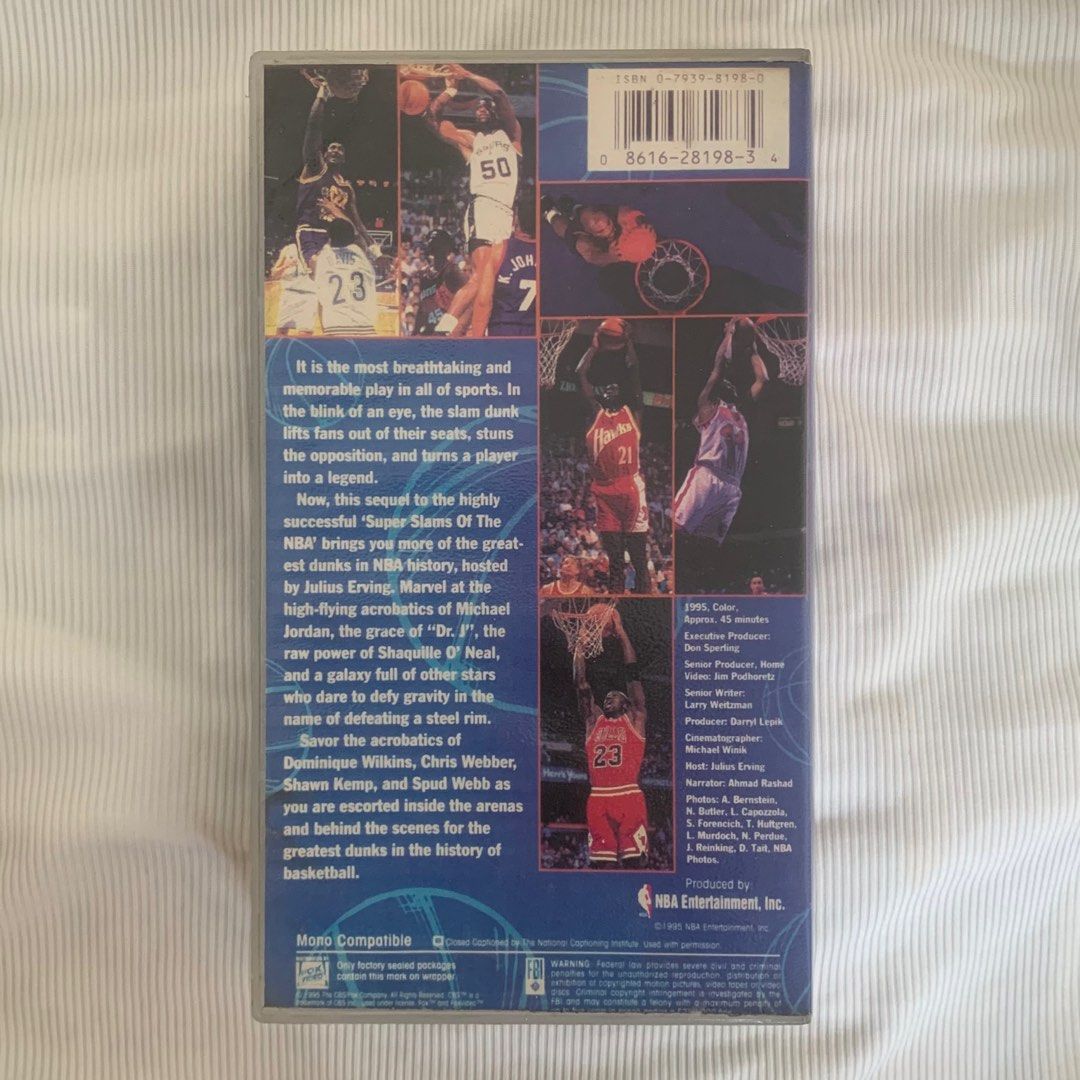 NBA SUPER SLAMS 2 VHS TAPE, Hobbies & Toys, Memorabilia & Collectibles ...