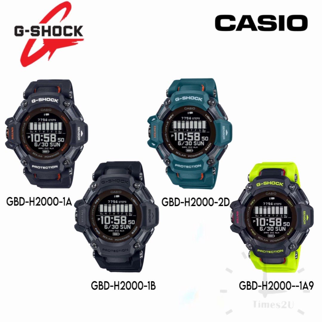 NEGO DELIVERY GBD H2000 1A 1A9 1B 2D GBDH2000 1A 1A9 1B 2D Solar GPS Heart Rate Monitor Watch CASIO G SHOCK 100 AUTHENTIC AND BRAND NEW WARRANTY
