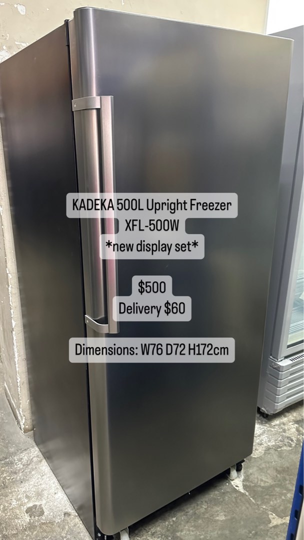 NEW Kadeka 500L Upright Freezer, TV & Home Appliances, Kitchen