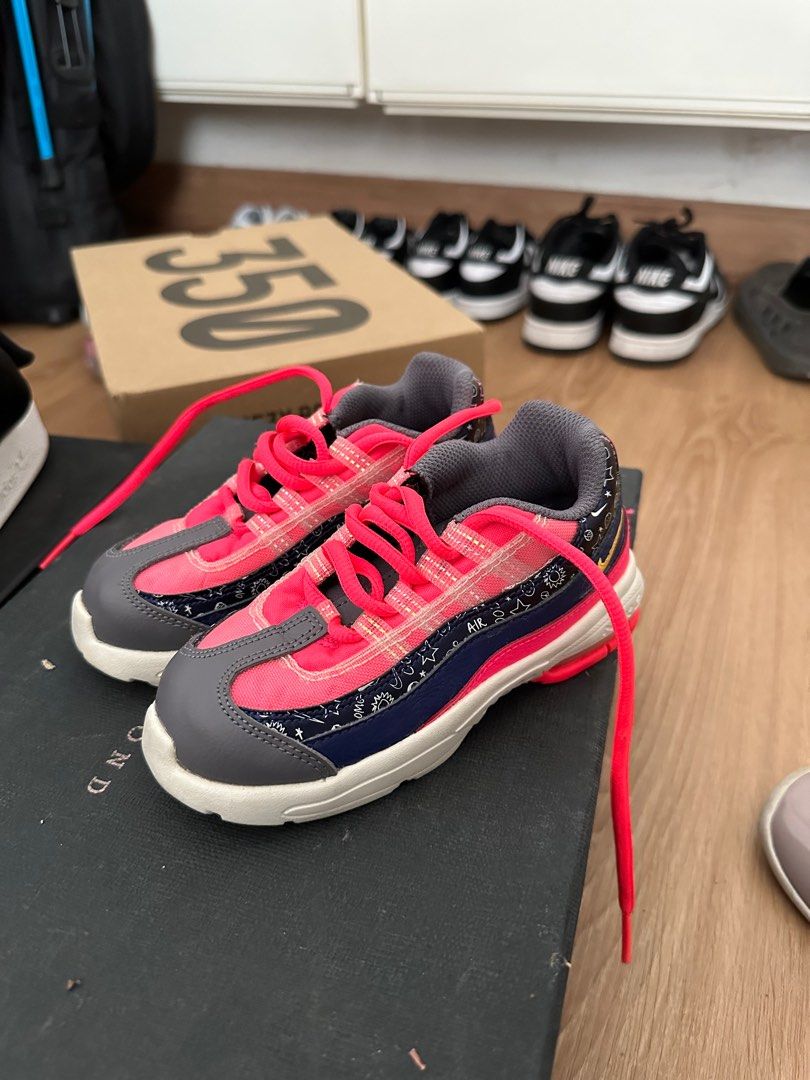 Orange purple and on sale pink air max