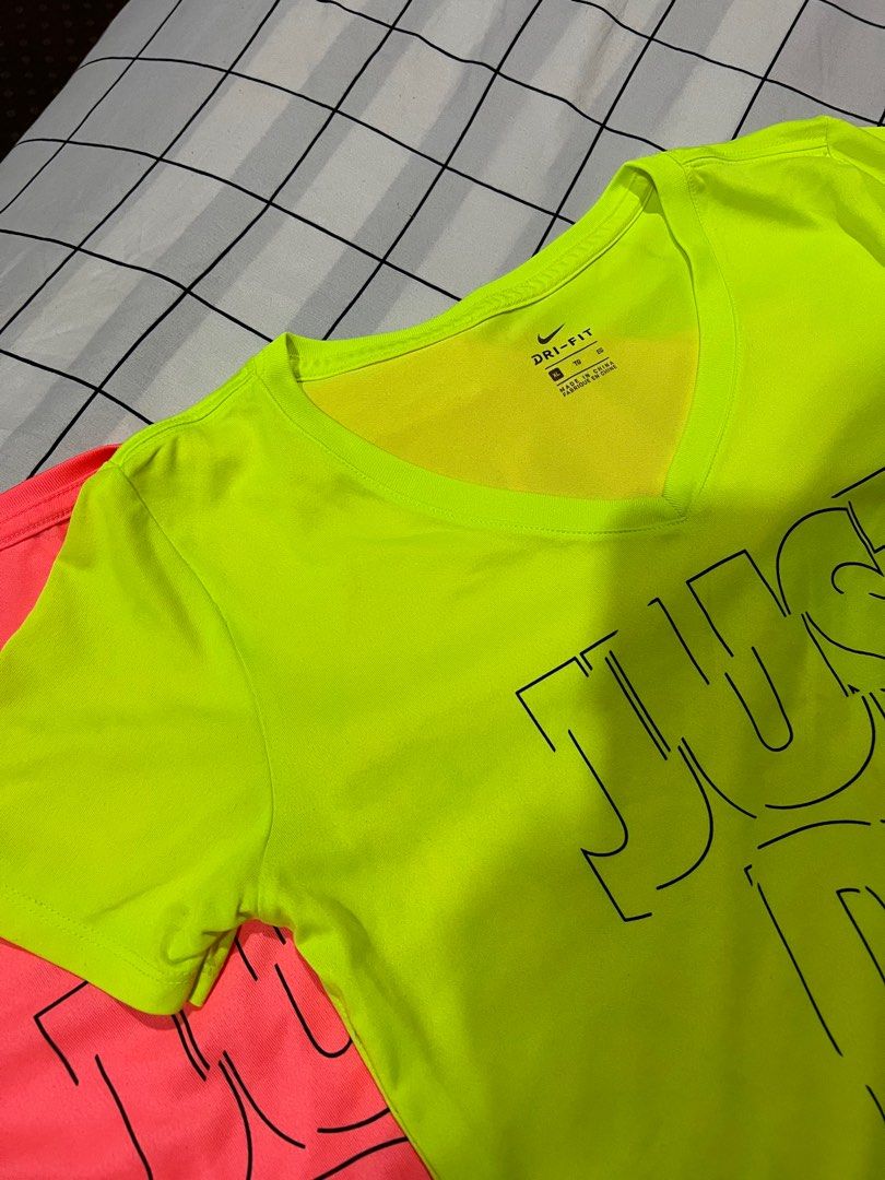 Orange and lime hotsell green nike shirt