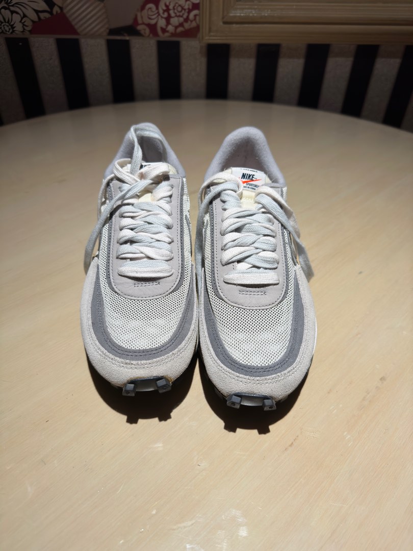 sacai waffle white grey