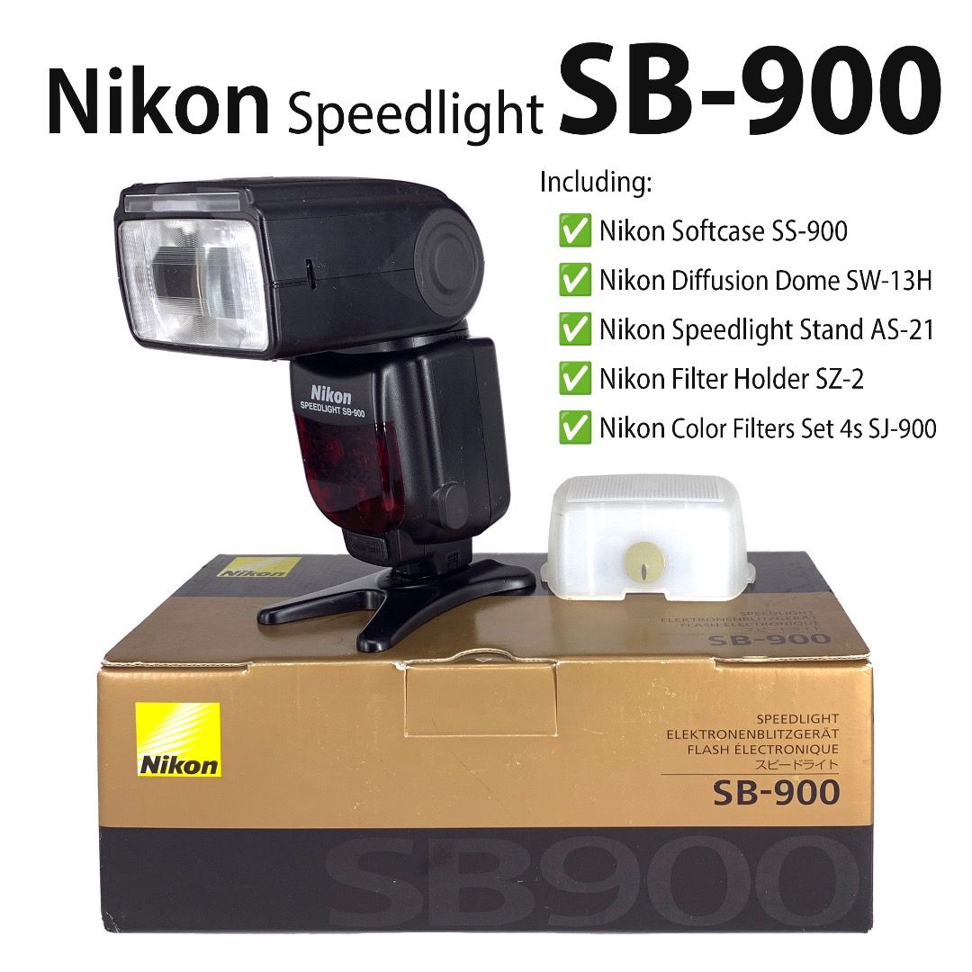 Nikon Speedlight SB-900 Studio Flash Light for Nikon Digital Camera [for  Spare Parts ONLY], Photography, Photography Accessories, Flashes on  Carousell