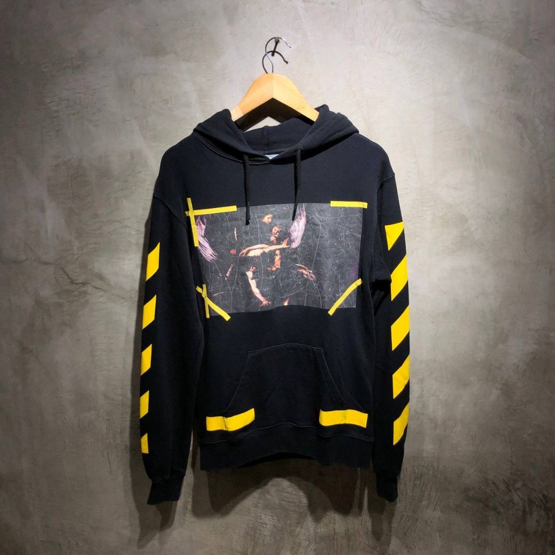 Off white hoodie diagonal top