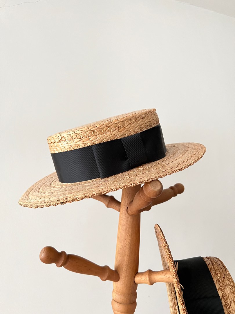 Olney Classic Straw Boater Hat (Original), Men's Fashion, Watches