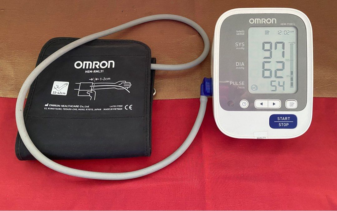 Omron Blood Pressure Device, Health &amp; Nutrition, Health Monitors ...