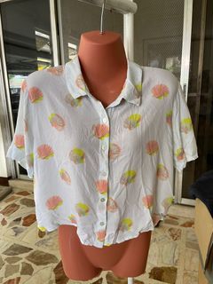 Original Forever 21 Cropped Button Down