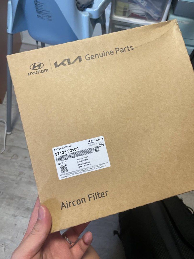 Original Kia Aircon Filter (97133 F2100) for Cerato 2019, Car ...