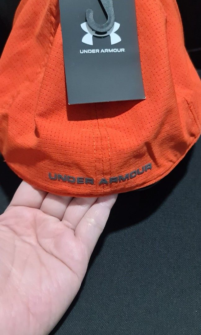 Under armour blaze orange hat discount