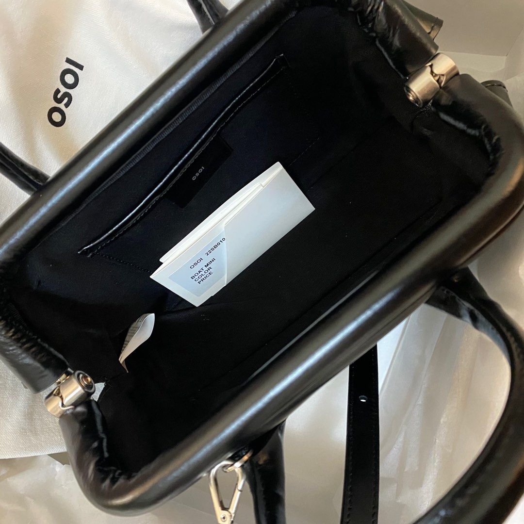 近全新］韓國OSOI - BOAT MINI 黑色, 她的時尚, 包包與錢包, 單肩包在
