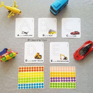 Paket Stiker Dot Alfabet