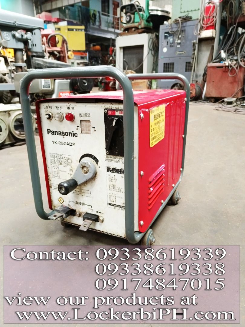 Panasonic Portable Welding Machine 250A from Japan (Category: Construction Tools & Equipment) located in Quezon City. Submitted by lockerbi2014 (Listing ID 1226772921, Image 1). Description: Lockerbi Industrial Machinery Supply Japan surplus shop. Lots available. Most items negotiable~ Open Mondays to Saturdays 8am - 5:00 pm. More items available. Feel free to bring your technicians. Type "Lockerbi Philippines" in google to see company website. c