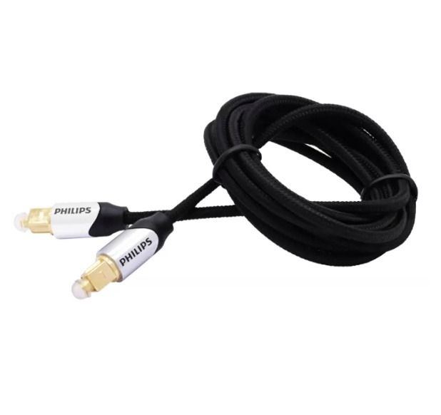 PHILIPS Digital Optical Cable SPDIF Coaxial Audio Phile Fiber Cable (1.5 Meter), 音響器材, 其他音響配件及設備