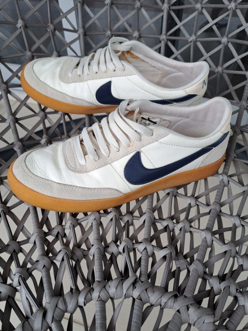 White nike gum outlet sole blue swoosh