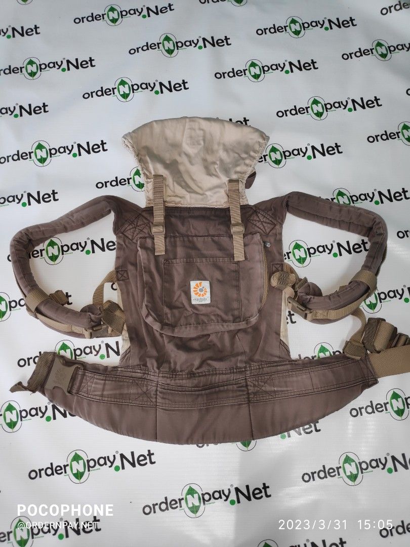 Preloved Authentic Ergobaby Original Organic Series dark cocoa