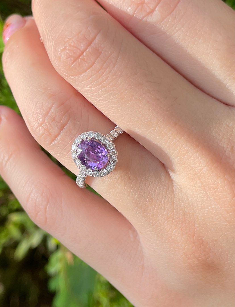Purple hotsell sapphire ring