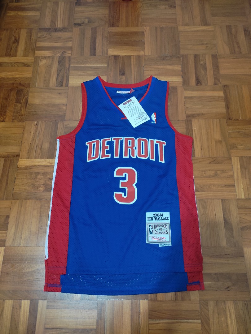 Ben Wallace Mitchell & Ness Throwback Detroit Pistons Swingman Jersey - 2003-04 / Medium